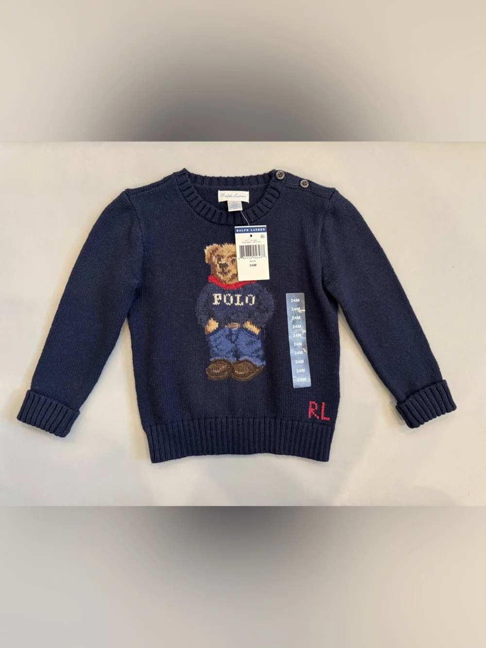 Ralph Lauren Winter Bear Sweater (24 Month)